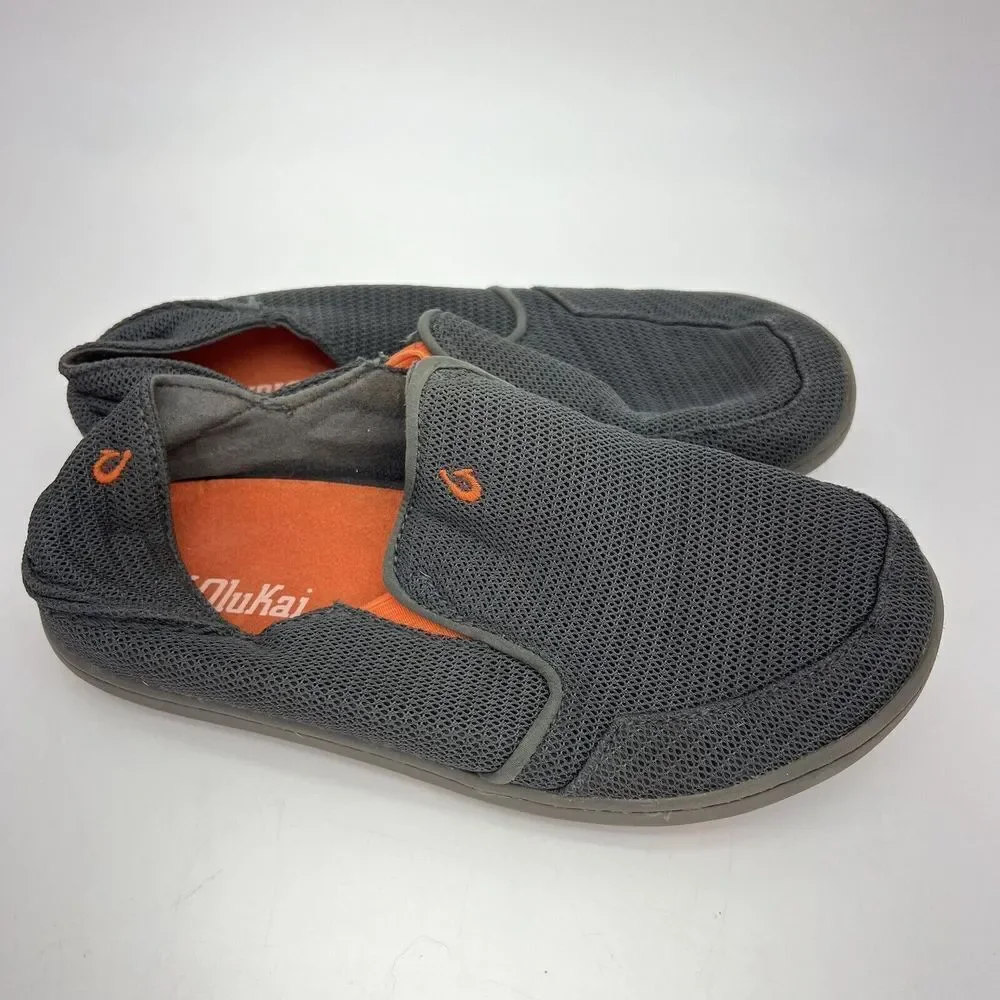 OluKai Boys Nohea Mesh Slip On Comfort Casual Shoes Rubber Soles Size US K3